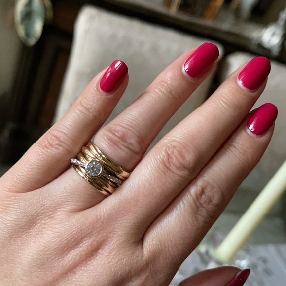 ❤️❤️❤️EFFY 14K White&Yellow Gold Diamond Ring ❤️❤️ - Picture 8 of 16